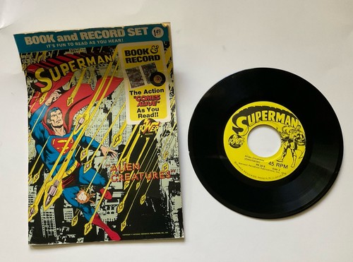 Superman book and - record, set